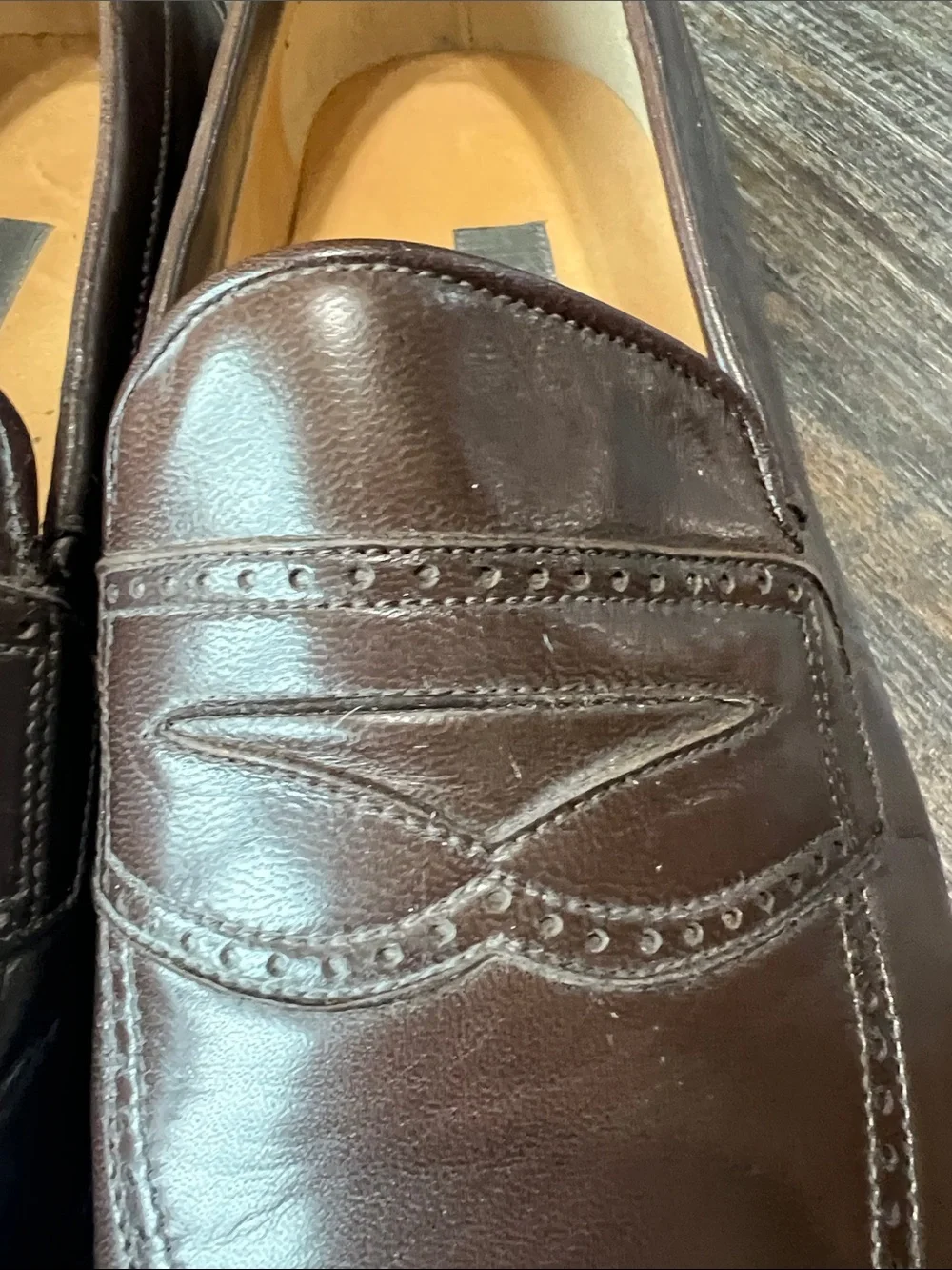 Bally Dark Brown Leather Penny Loafers